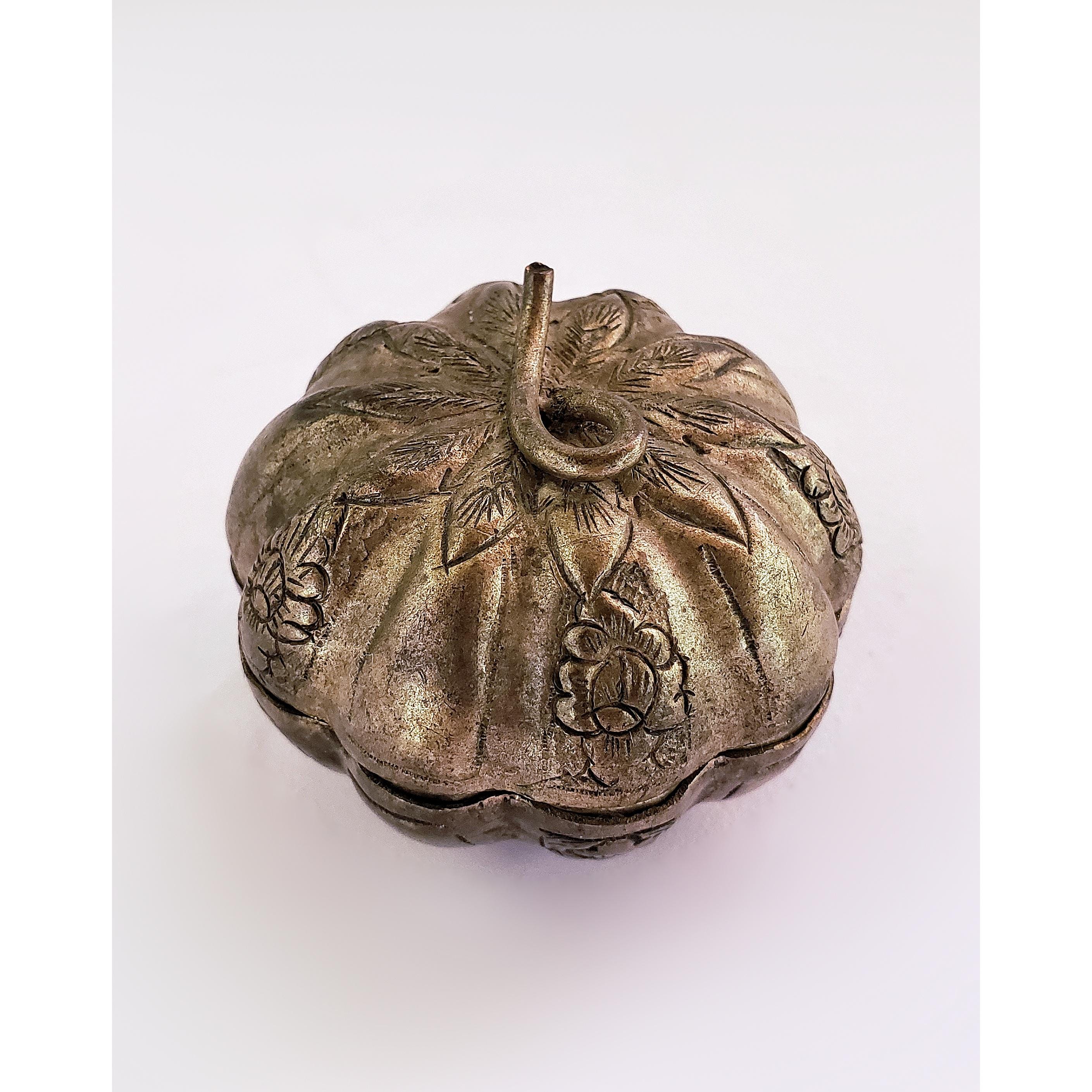 Brass Betel Nut Supari Box from Brunei - Early 20thC Brass Betel Nut Supari Box from Brunei - Early 20thC