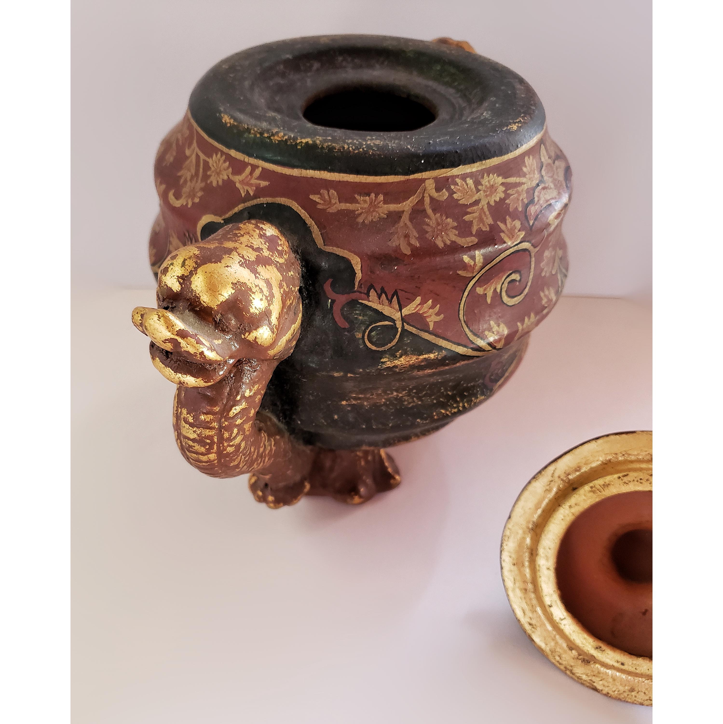 中国　ドラゴン持ち手の陶器壺 蓋と龍の取っ手が付いたアジア風陶器 - Etsy 日本