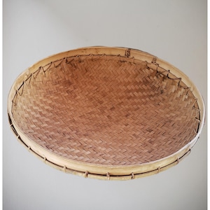 Sehr großer worfelnder Korb, 50 cm, traditionelle Handarbeit