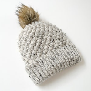 Patron au crochet : Bonnet en crochet à bulles