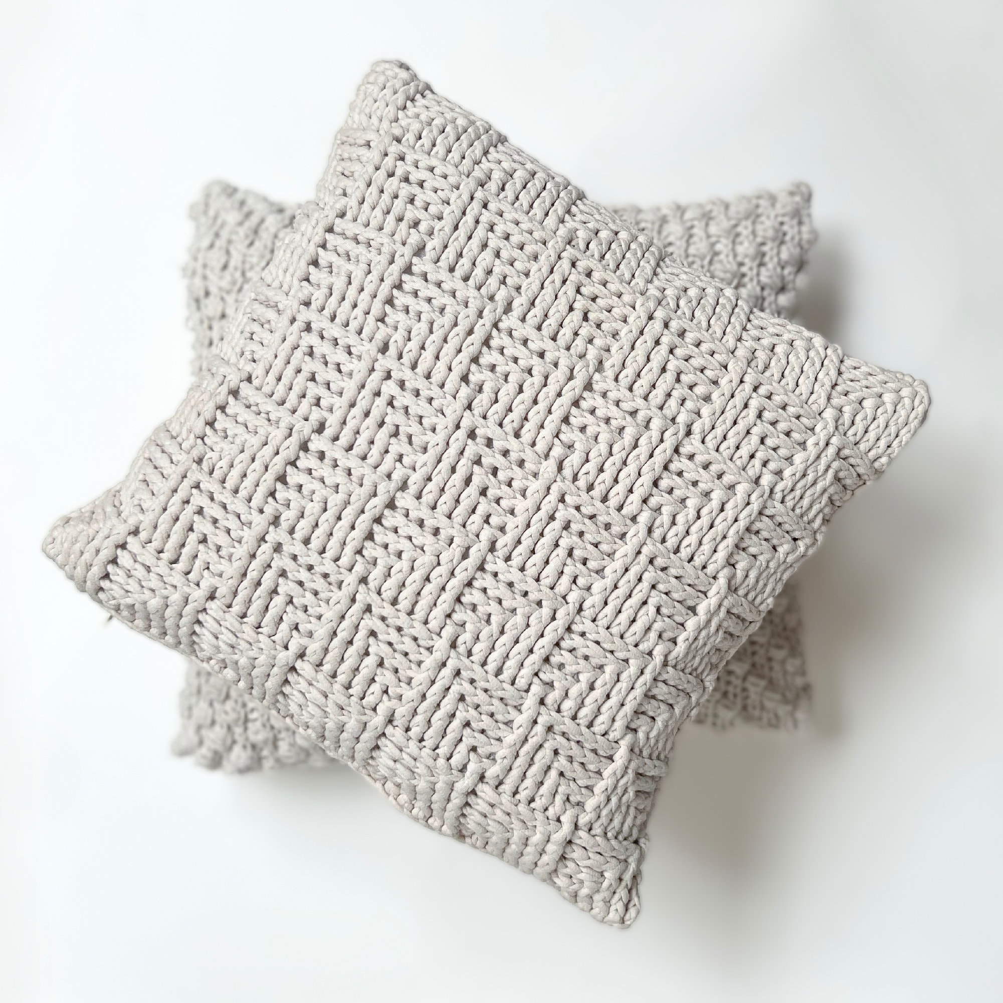 Crochet Pattern Textured Crochet Throw Pillow Etsy