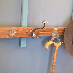 Teak water scale hook bar upcyling unique *everything in lot* Shabby Chic handmade by pimp-factory.de