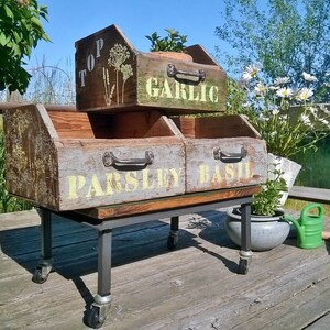 Dekorativt lådset, återvunna verkstadslådor *Top Grow* Shabby Chic handgjort av pimp-factory.de