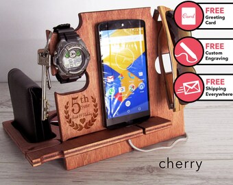 Anniversary gift,Docking station,gift for boyfriend,gift for men,15th,25thy,5th,husband anniversary,gift for husband,personalized gift
