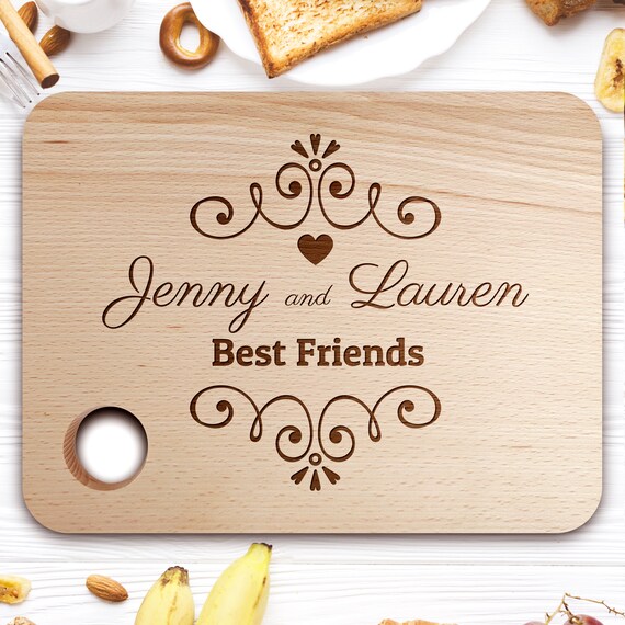 Personalized gift for Best Friend,wood custom cutting board,wedding gift,chopping board,personalized gift,anniversary gift,custom wedding