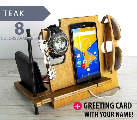Fathers Day Gifts for Men With Greeting Card, Anniversary Gifts Men, Gifts Husband, Mens Gift, Birthday Gift, Docking Station,Charging Stand