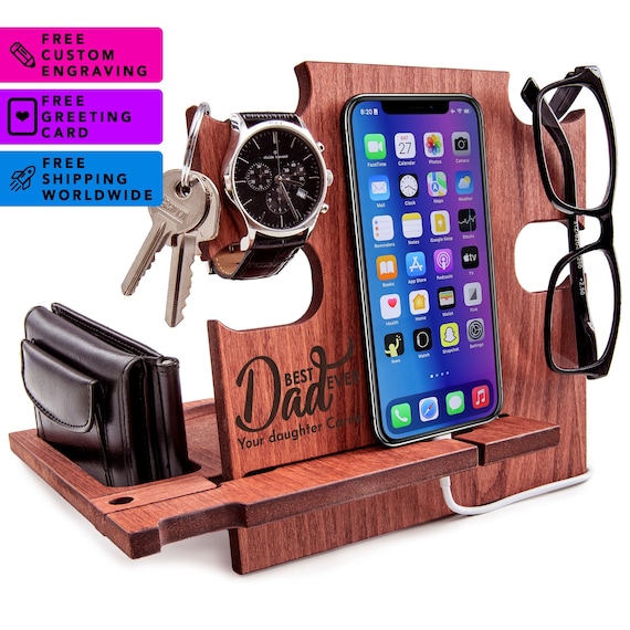 Fathers day gift,docking station,gift for dad,father's day gift,gift for husband,gift for him,boyfriend gift,gift for men,personalized gift