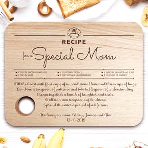 Personalized Cutting Board,Best Mom Ever,Mom Board,Special Gift for Mom,Chopping Board Gift,Super Mom,I Love You Mom,Mom Gift,Gift for Mom
