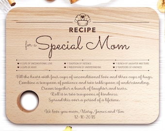 Personalized Cutting Board,Best Mom Ever,Mom Board,Special Gift for Mom,Chopping Board Gift,Super Mom,I Love You Mom,Mom Gift,Gift for Mom