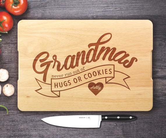 Personalized Cutting board, Custom Engraved Cutting board, Grandma's Kitchen, Mom Gift, Mother's Day Cutting Board