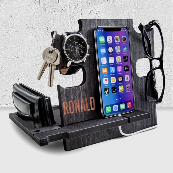 Christmas Gift Personalized,Christmas Gift Unique,Christmas Gift Husband,Charging Station,Christmas Gift for Him,Christmas Gift Brother
