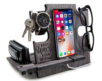 Presente para o tio, estação de acoplamento, melhor tio de todos os tempos, presente de Natal, presentes do tio, estação de carregamento, melhor tio, dock para iphone.