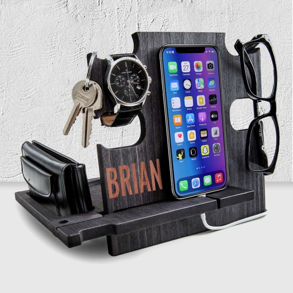 Docking Station,Gift for Men who have Everything,Gift for Men 30th,gift for Men 50,Gift for Men Anniversary,Gift for Men Birthday,Brian