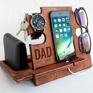 Gift Ideas for Dad,Docking Station,Christmas Gift,Charging Station,Gift for Men,Daddy Gift,Papa Gift,Dad Christmas Gift,Dad Gift Idea image 1