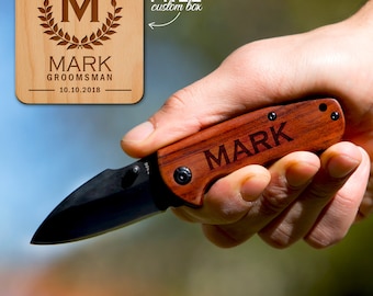 Groomsmen Gift, Personalized poket knife, Wedding Gift, Groomsman Gift, Best Man Gift, Usher Gift, father of the groom, father of the bride