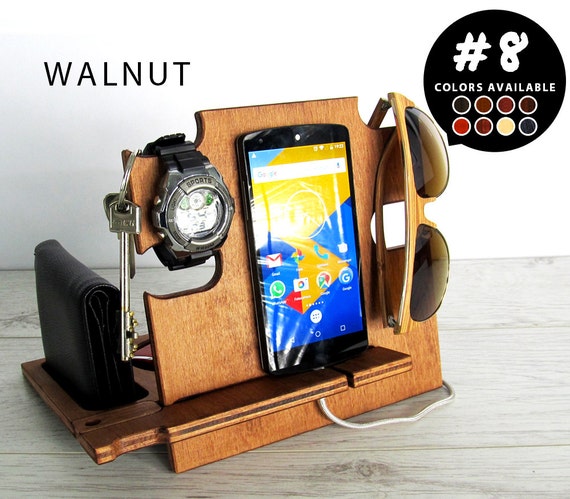 Mens birthday gift,birthday gift,gift for him,gift for men,gift for husband,gift for dad, birthday gifts,docking station,iphone dock,walnut