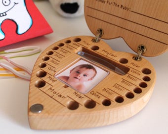 Coffret à dents de bébé, cadeaux de baby shower, cadeau pour bébé, baby shower, cadeau pour nouveau bébé, cadeau pour nouvelle maman, cadeau pour bébé fille, idées de cadeaux pour bébé, cadeau de baby shower, dent de bébé