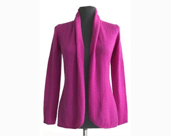bright pink cardigans