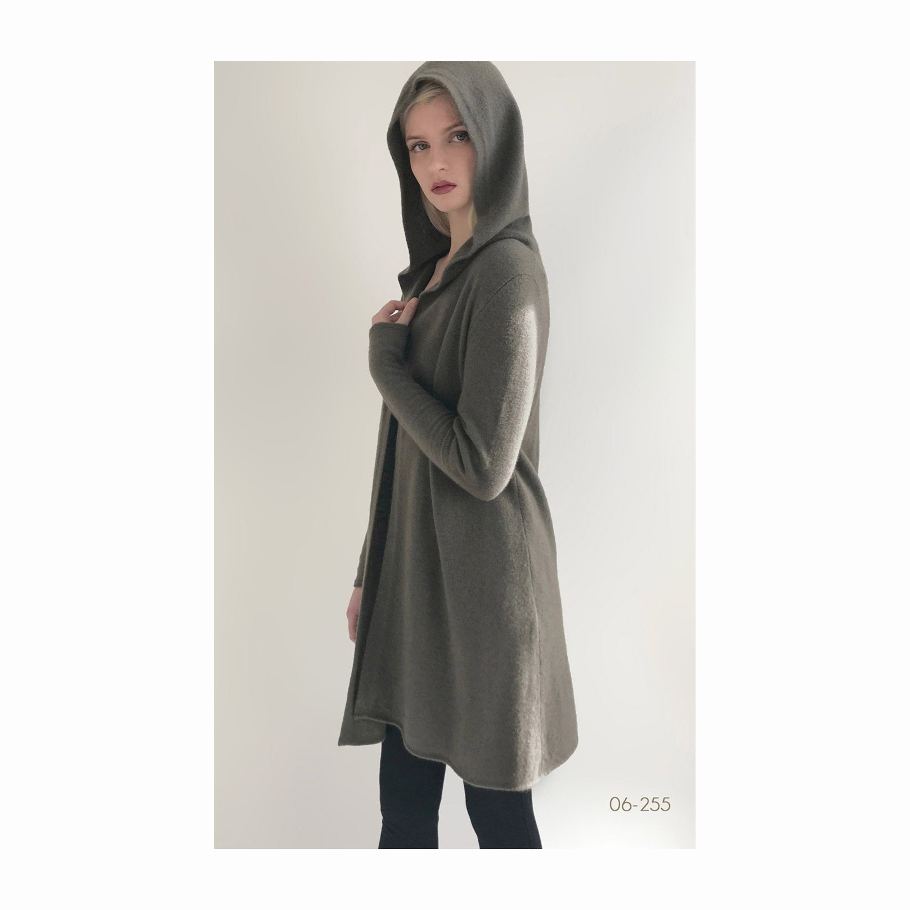 Cashmere hooded cardigan 2025