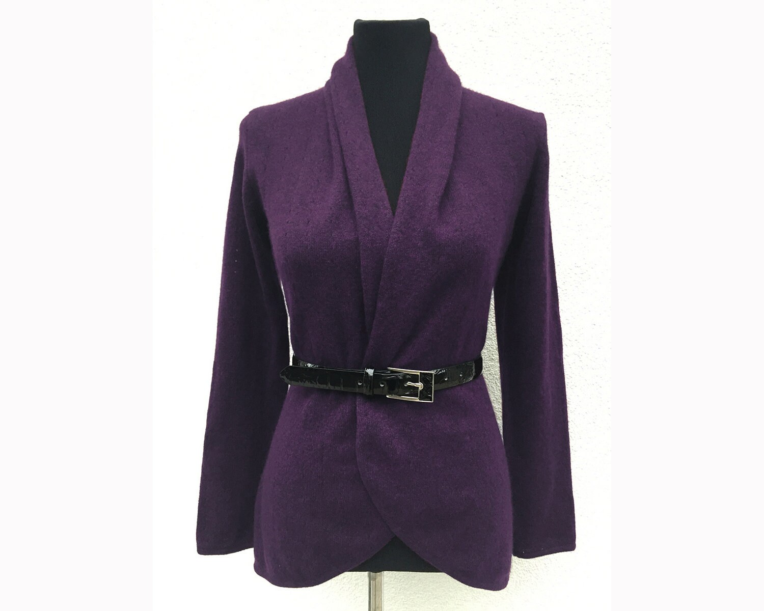 Summer Cardigan in Aubergine 