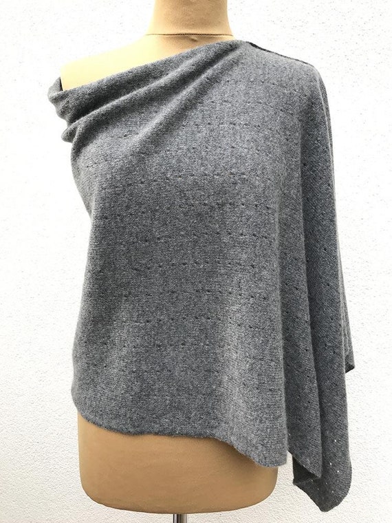 Cashmere Sweater Poncho, Pashmina Wedding Bridesmaid Shawl