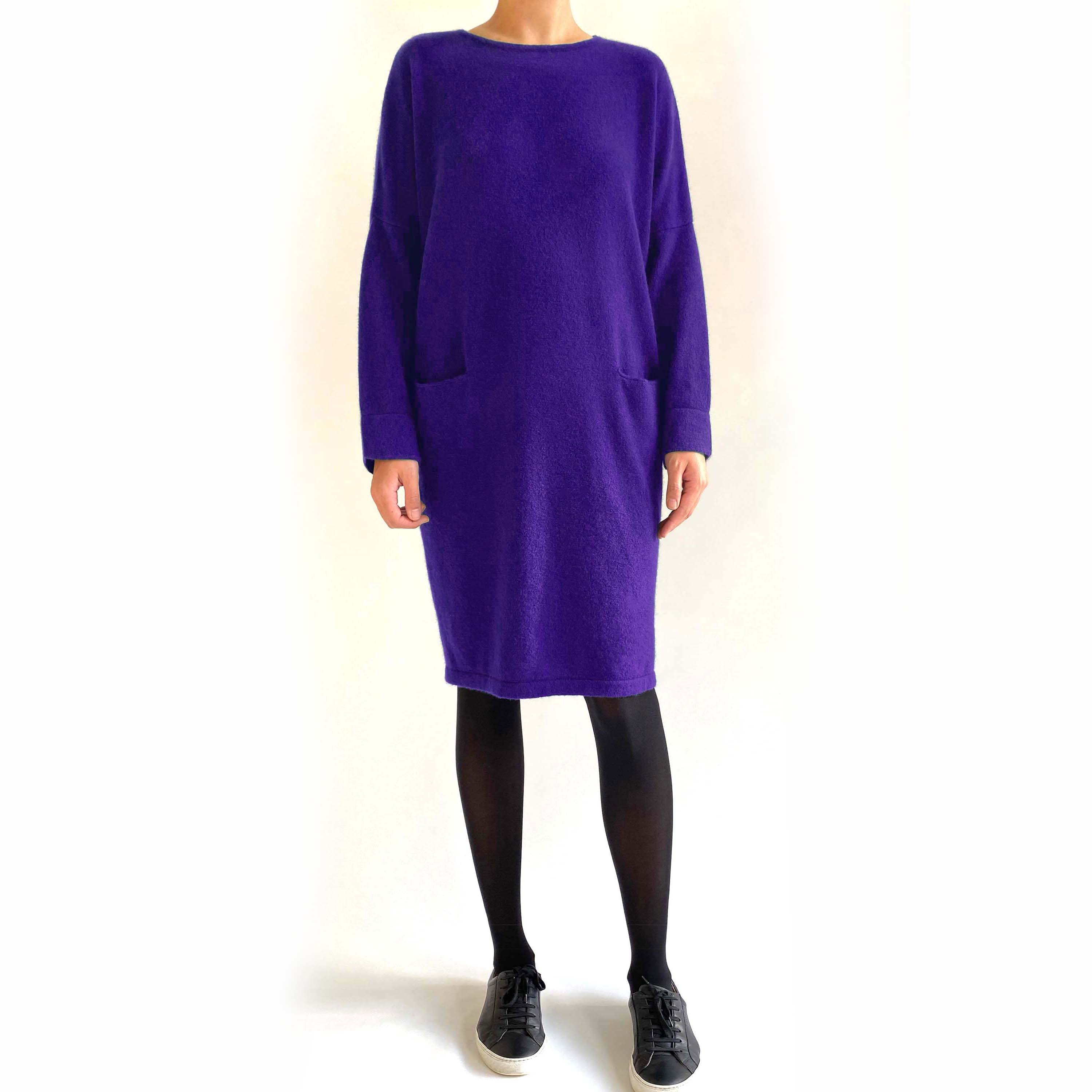 fitted lace wedding dress Black Long Sleeve Cashmere Dress Lavendar Sweater Dress main image 0