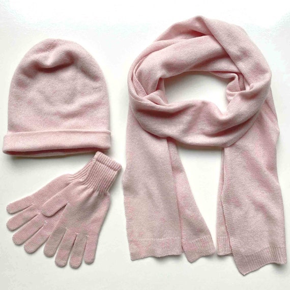 matching hat scarf and gloves