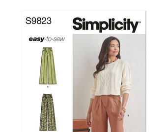 Simplicity S9823 Misses Pants Sizes 6-14 and 16-24, R11944 BBW, Plus Size Fashion