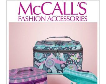 McCall'sM7487 Travel Cases in Three Sizes, Toiletries Case, Sewing Case