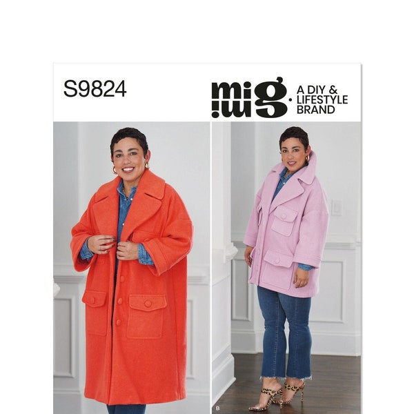 Simplicity S9824 Misses' Coat in Two Lengths by Mimi G Style XS-XL R1943 | 9824