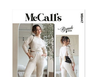 McCall's M8447 | R12043 Misses' Knit Top and Pants by Brandi Joan Size XS-XL