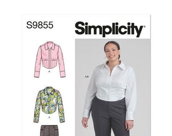 Simplicity 9855 Misses' and Women's Top and Pants Sizes 10-18
