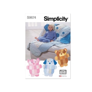 Simplicity Rag Quilt Pattern S9674 Dog, Bear, Cat Patterns | 2004 | 4993 by Longia Miller