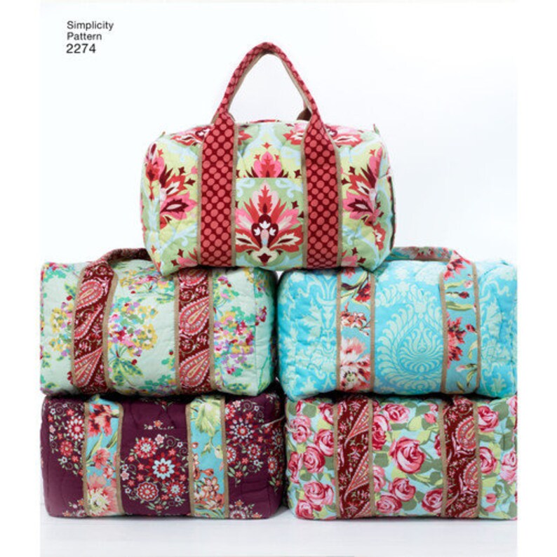Simplicity 2274 Sewing Pattern Bags S2274 Weekender Bag and - Etsy