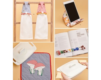 Simplicity R11985 | S9878 Kitchen Accessories Gnome Towel, Potholder, Trivet, Phone Stand, Book Weight