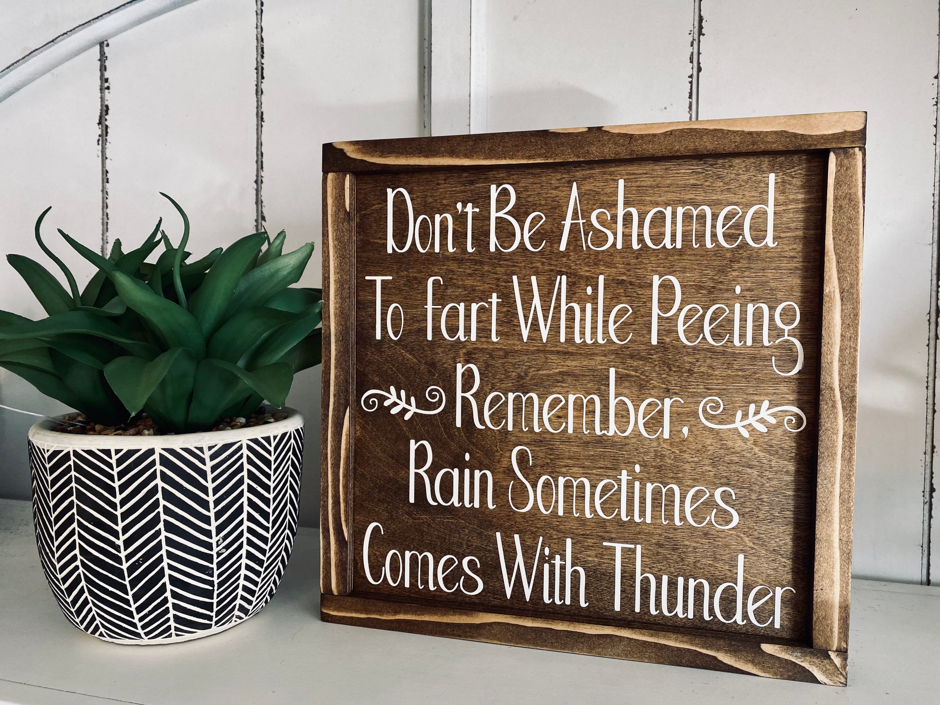 Signo del baño de la granja decoración del baño de la granja | Etsy