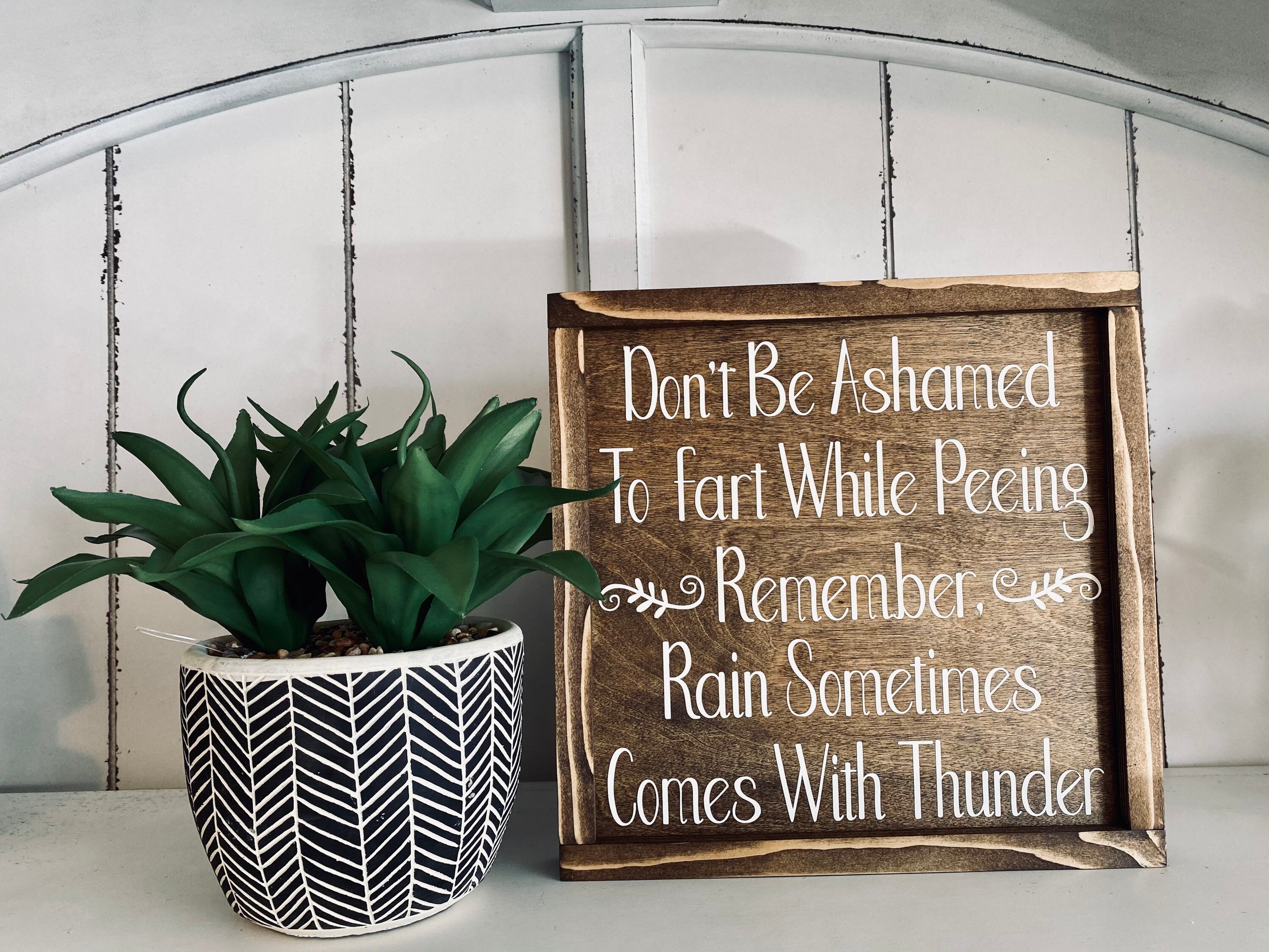 Signo del baño de la granja decoración del baño de la granja | Etsy