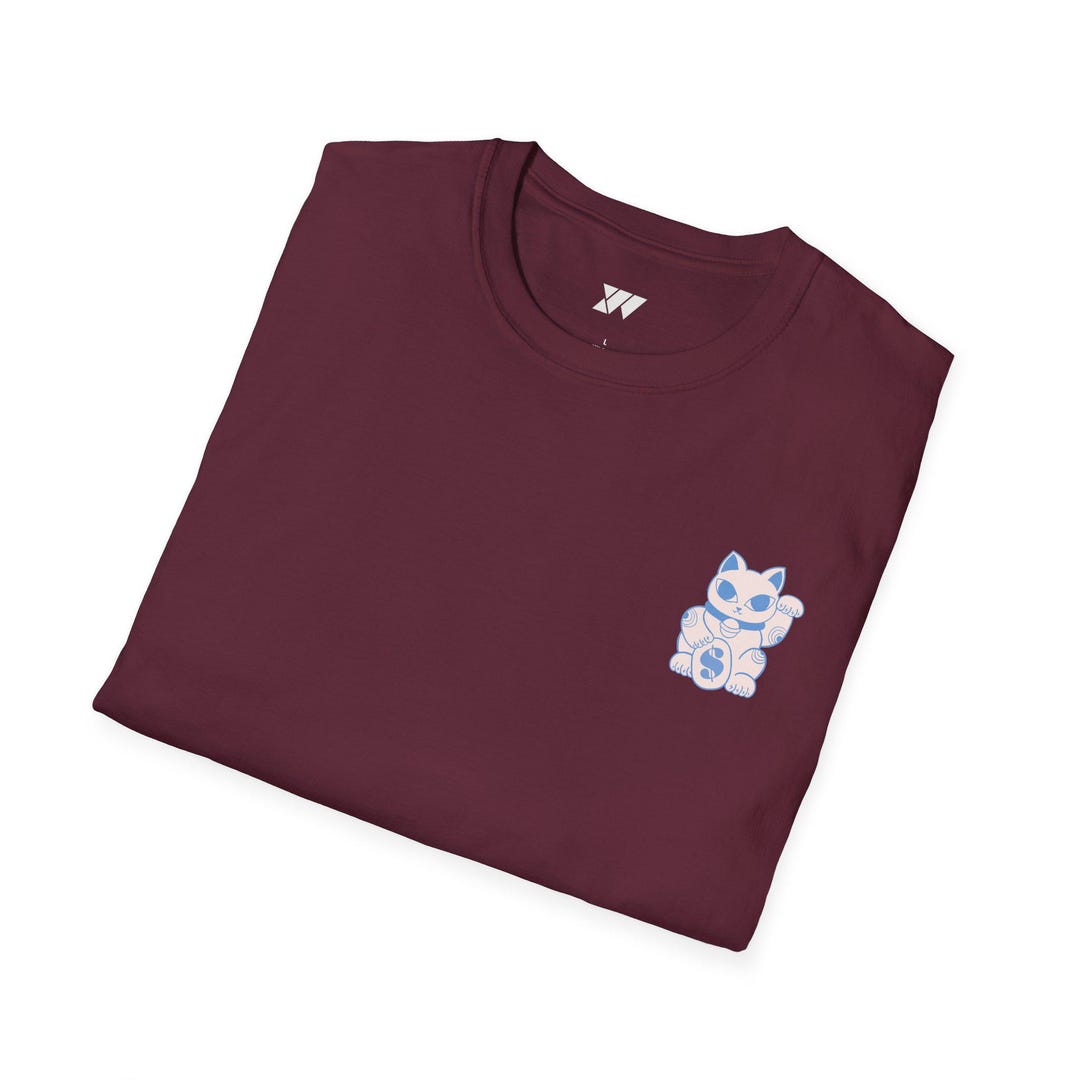 Cartoon Flowers Lucky Cat Shirt main image 1