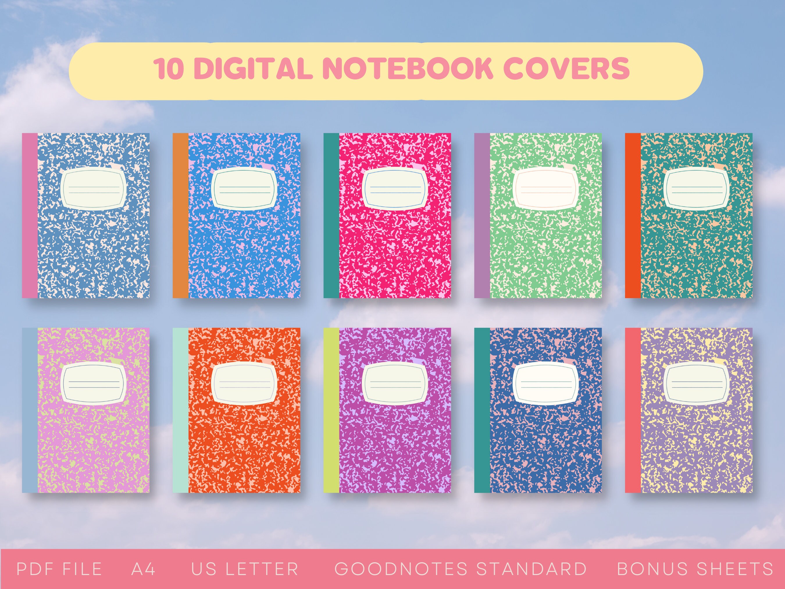 Portada cuaderno digital #10  Notebook cover design, Good notes, Binder  covers
