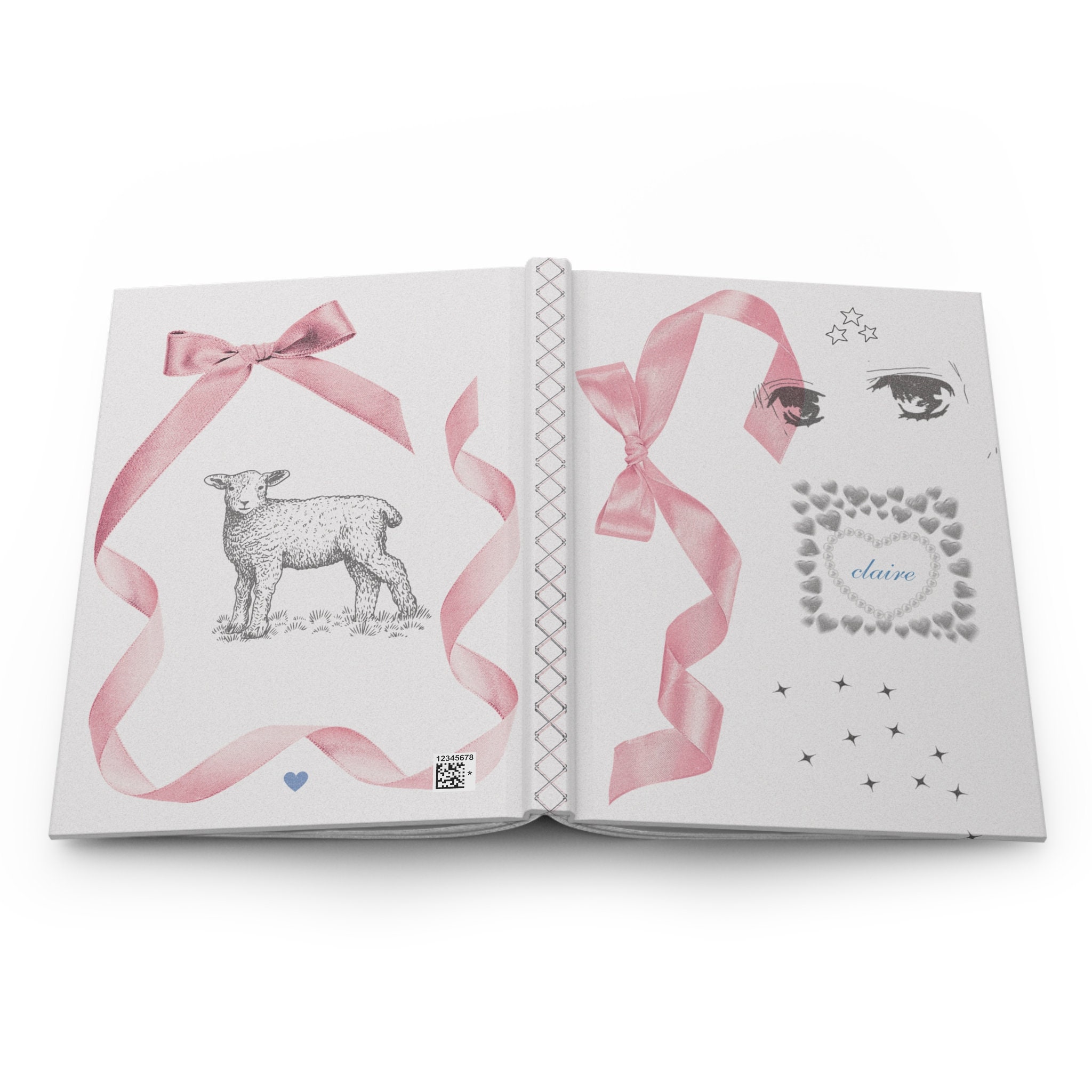 Coquette Ruffle Binder Journal with pages