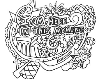 12 Empowering Affirmations ColoringPages Vol.1 Origineel kunstkleurboek voor volwassenen: kleurtherapie, kleurplaten voor volwassenen, afdrukbaar