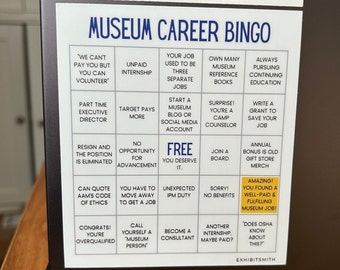 Museum Career Bingo Sticker