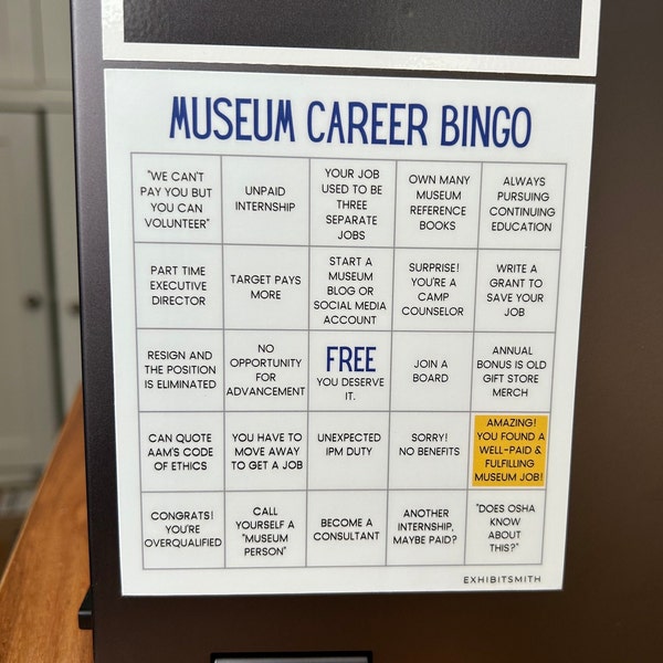 Museum Career Bingo Sticker