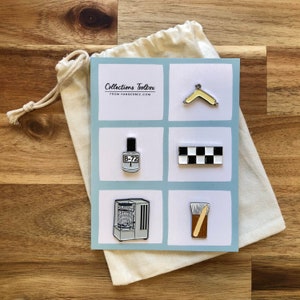 Museum Collections Toolbox Enamel Lapel Pin Set