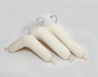 Padded Hanger Combo Set (Wood, 3 Different Sizes)