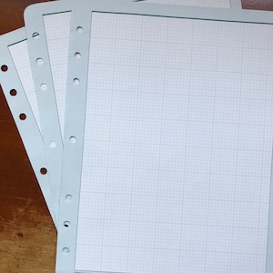 Square grid cross section graph paper, Franklin Covey, vintage paper