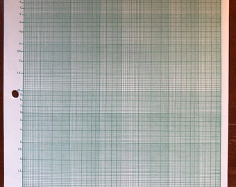 square grid cross section graph paper k e 46 1240 etsy