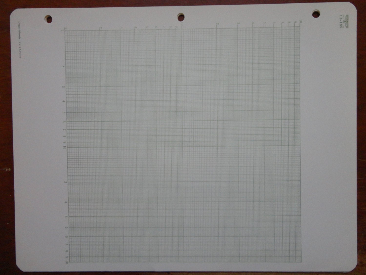 logarithmic graph paper vintage national brand 12 185 in original national graph paper