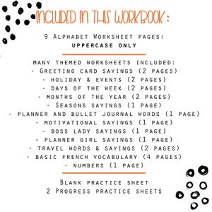 30 Practice Worksheets Sans Serif Lettering for Procreate & Print, Calligraphy, Hand Lettering, iPad Lettering For beginners,planners... image 4