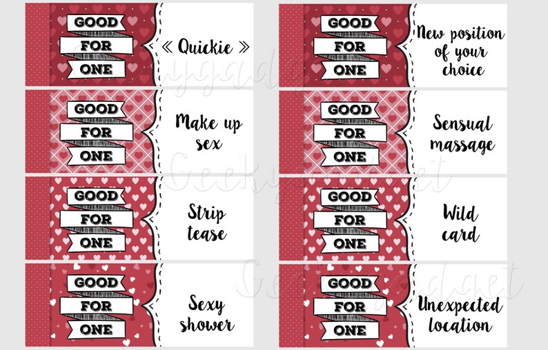 Naughty Coupon Book 16 printable coupons for Boyfriend / | Etsy